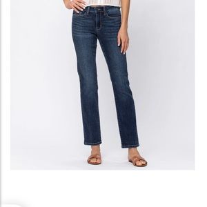 Judy Blue Jeans, straight fit, dark blue